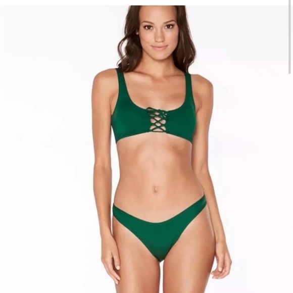 Emerald Green Romi L Space Bikini Set - Picture 6 of 11